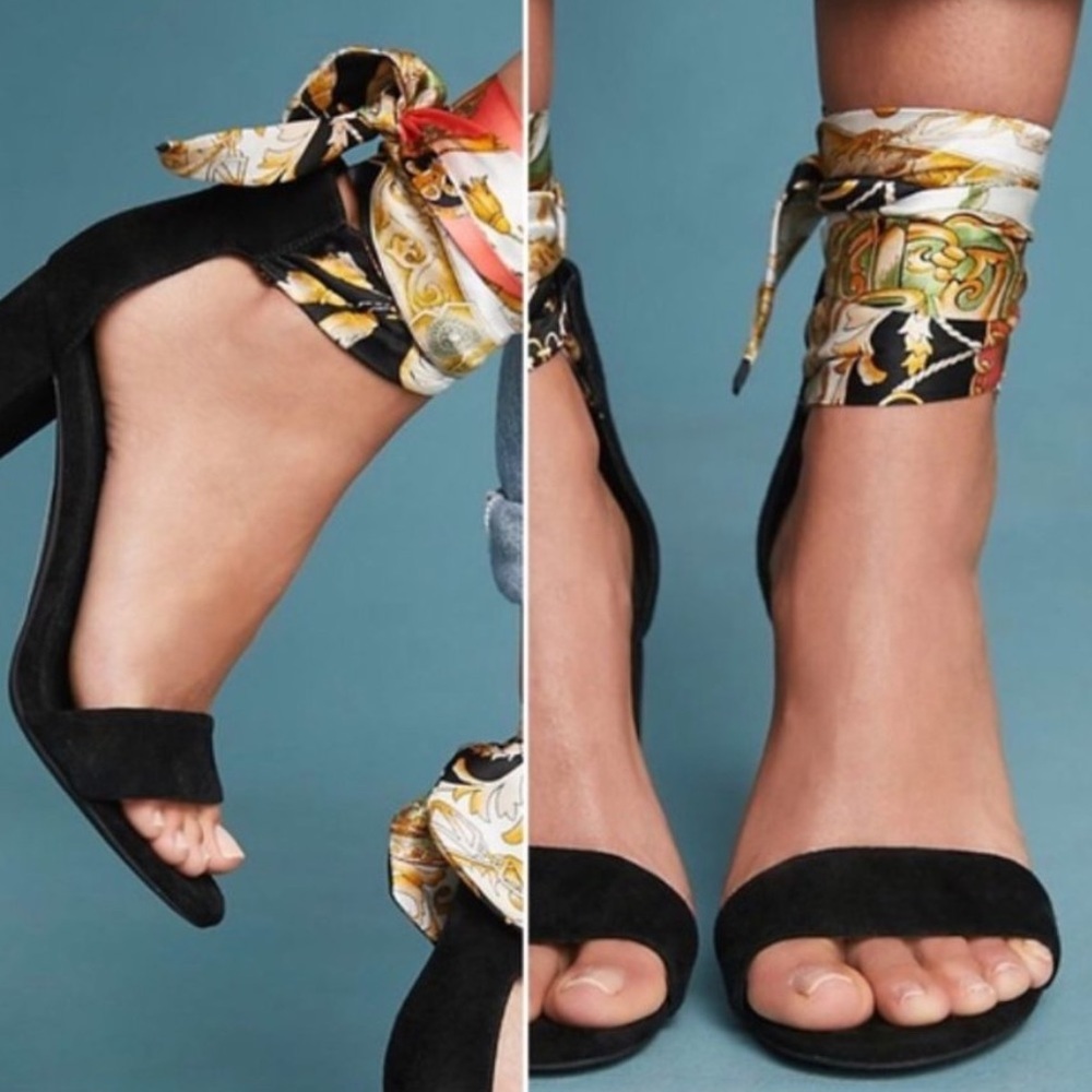 Jeffrey Campbell scarf tie heels